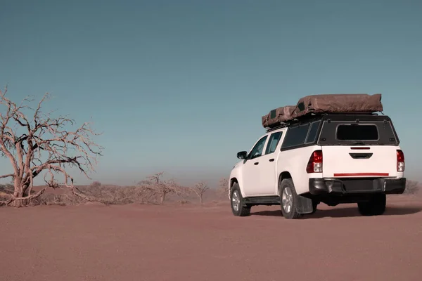 Toyota Hilux Meio Deserto 2021 Walvis Bay Namíbia África — Fotografia de Stock