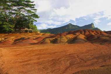 Kara Nehir Vadisi Ulusal Parkı, Mauritius, Afrika. Yedi Renkli Kum Tepesi, inanılmaz bir ekosistem..