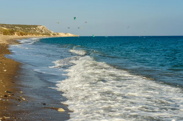 Seaside and kites — Stock Photo, Image