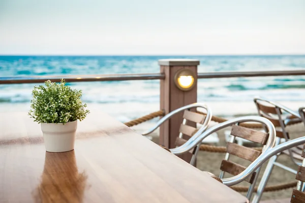 Cafe on the seashore — Stock Photo, Image