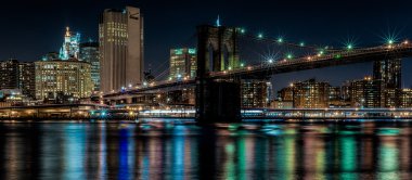 gece Brooklyn Köprüsü