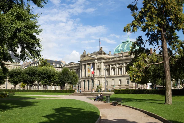 Förlägga av republiken i strasbourg, Frankrike — Stockfoto