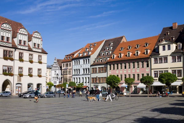 Het marktplein in Naumburg. Saksen-Anhalt, Duitsland — Stockfoto