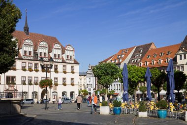 The ancient Market square in Naumburg. Saxony-Anhalt, Germany
