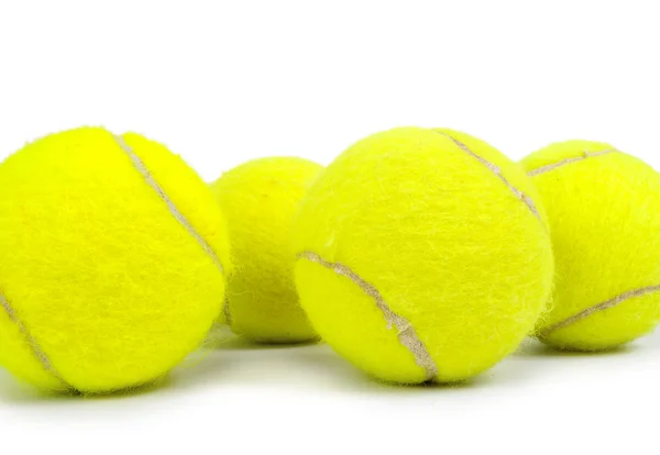 Тенісні Ячі Білому Тлі — стокове фото