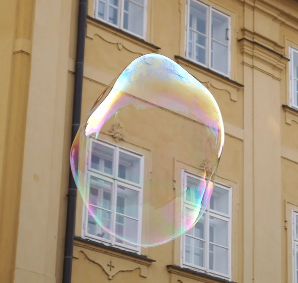 Bubbles from the bubble blower — Stock Photo, Image