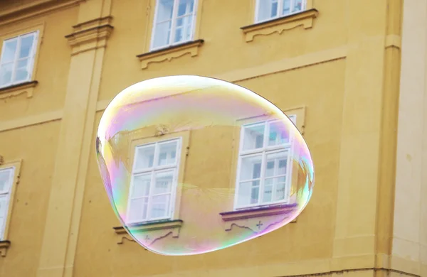 Bubbles from the bubble blower — Stock Photo, Image