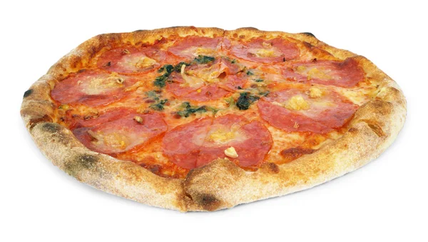 Pizza i ugnen — Stockfoto