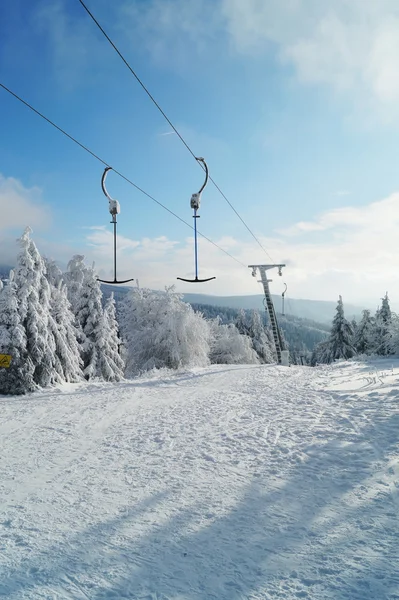 Snowy mountain landscape — Stock Photo, Image