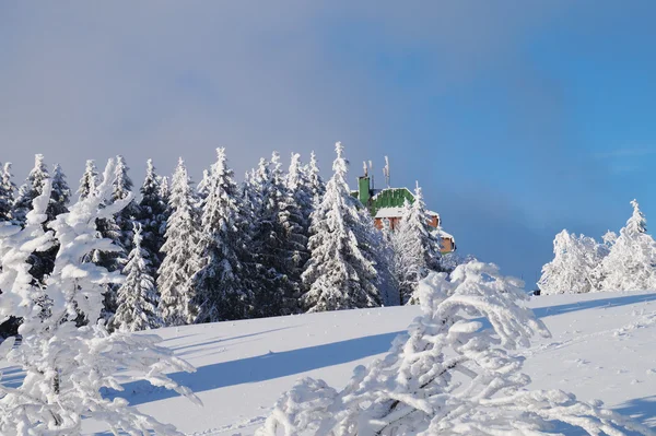 Verschneite Berglandschaft — Stockfoto