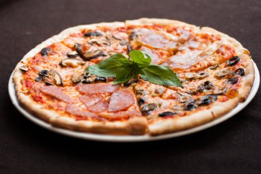 dört mevsim pizza dilimi