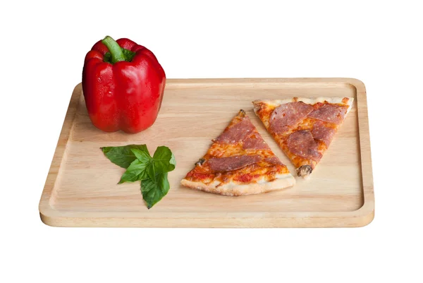 Snijd van pizza — Stockfoto