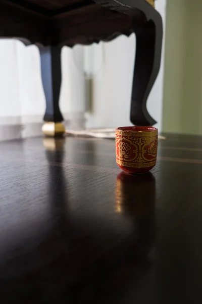 Bir tahta üzerinde Çin çay — Stok fotoğraf