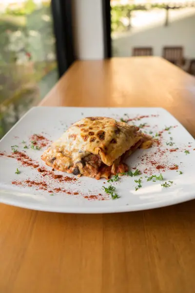 Italské zeleninové lasagne — Stock fotografie