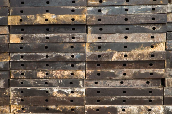 Steel plates stacked — Stock Photo, Image