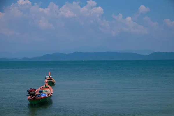 Langschwanzboot im Meer — Stockfoto