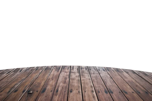 Wooden foot bridge isolated — Stock Photo, Image