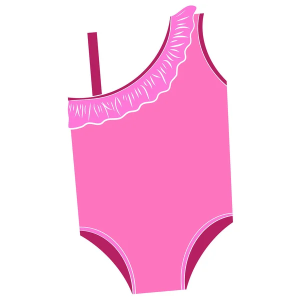 Maillot Bain Saison Estivale Des Vêtements Bébé Vêtements Dessus Dessin — Image vectorielle