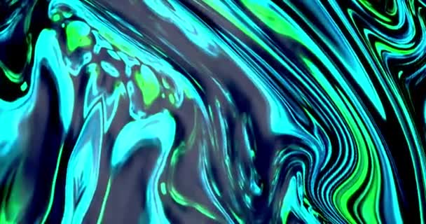 Bewegliche Textur Helle Vielfarbige Wellige Flecken Flüssiges Farbkonzept Mit Einzigartigem — Stockvideo