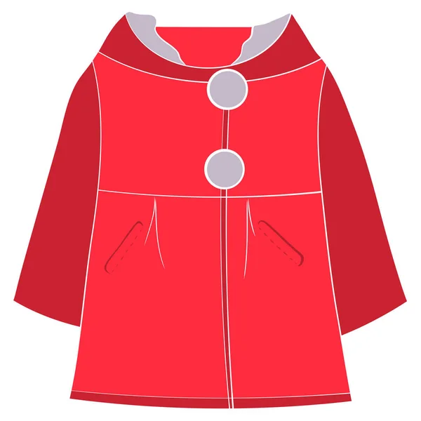 Manteau Des Vêtements Pour Femmes Vêtements Saisonniers Pour Enfants Dessin — Image vectorielle