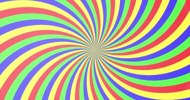 Hypnotic Rotating Abstraction Seamless Animation Psychedelic Video Optical Illusion Effect — Stock Video