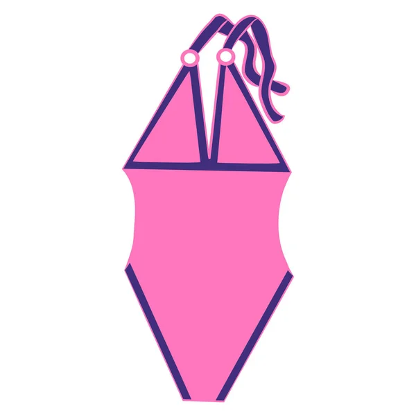 Lingerie Maillot Bain Tenue Sexy Vêtements Nuit Décontractés Dessin Plat — Image vectorielle