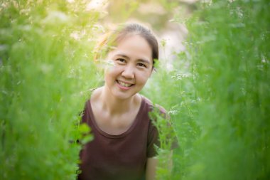 Asya Genç çiftçi sebze gruptaki