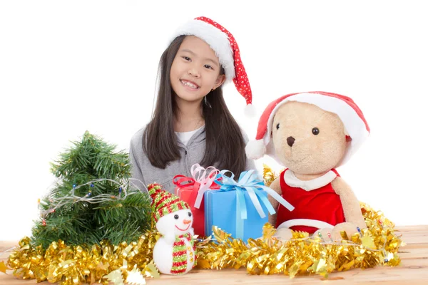 Happy Asian child on Christmas — Stock Photo, Image