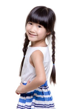 Mutlu küçük Asyalı çocuk