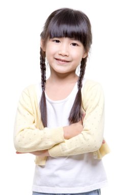 Mutlu küçük Asyalı çocuk