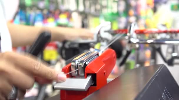 4K Images du stock de raquette de badminton tissée par l'homme, par machine automatique 