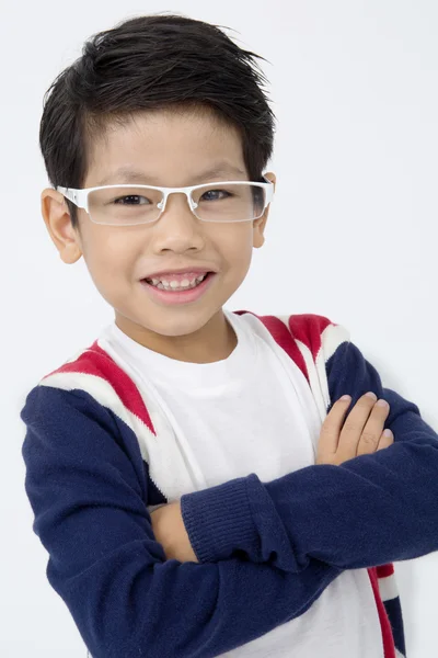 Portrait de asiatique mignon garçon avec sourire visage — Photo