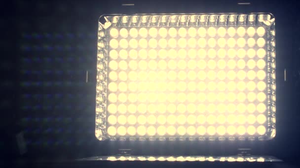 4K, luz del panel led encendida y apagada . — Vídeo de stock