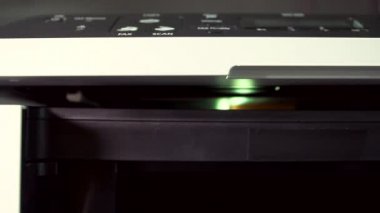 Tarayıcı ışık belge yan görünüm, Uhd stok görüntüleri kopyalama