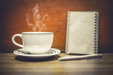 Kahve için Not Defteri ile metin ekleme