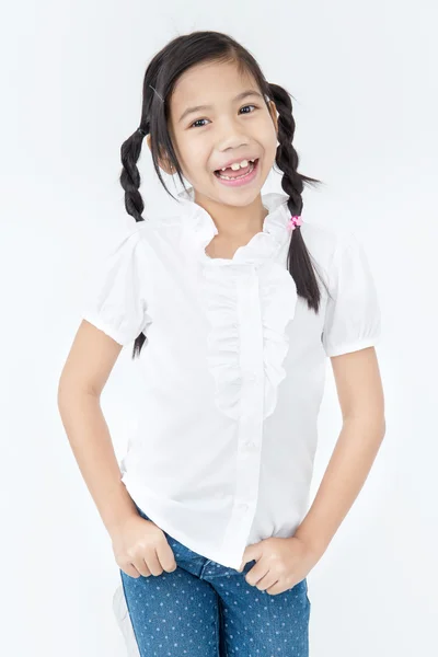 Retrato de asiático linda chica con sonrisa cara —  Fotos de Stock