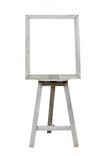 Old  Blank art wood board, wooden easel, front view — Stock Photo, Image