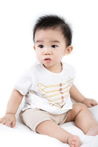 Портрет азиатского милого малыша — стоковое фото