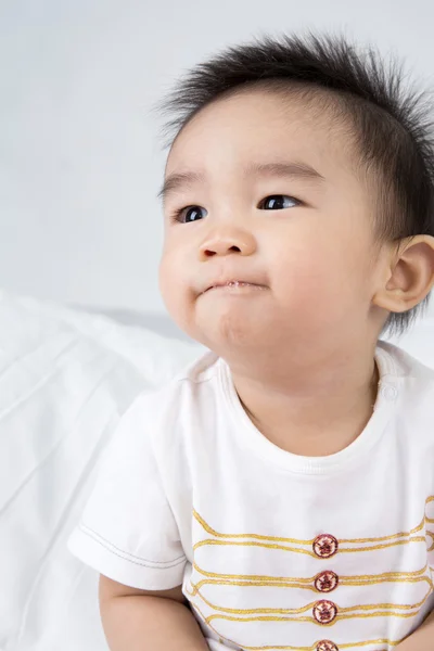 Portrait of smiling asian cute baby — Stock Photo, Image