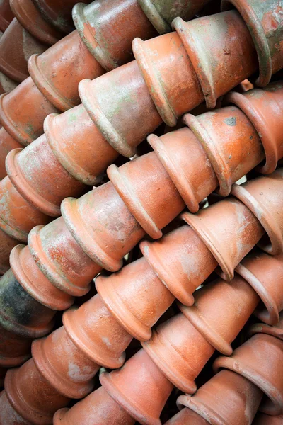 Orange ceramic Pot Background. — Stock Photo, Image