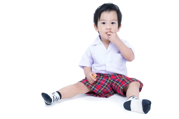 Portret van gelukkig Aziatische kind — Stockfoto
