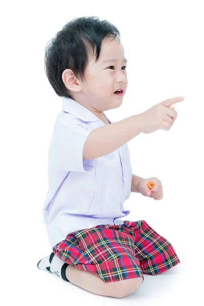 Retrato de niño asiático feliz — Foto de Stock