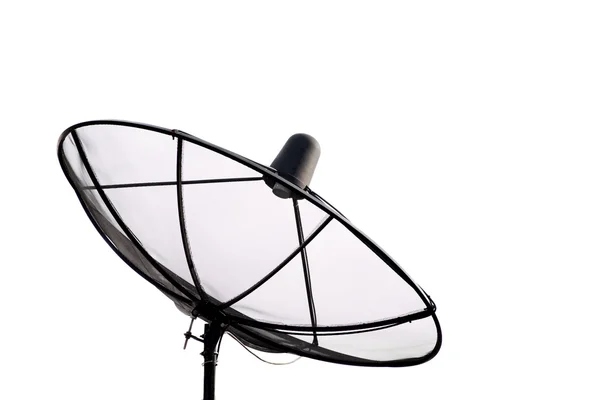 Antenna satellitare su sfondo bianco — Foto Stock