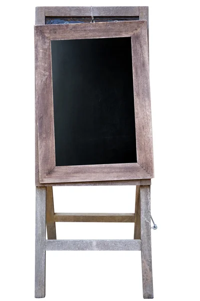 Blank art board, wooden easel, front view, — Stock Photo, Image