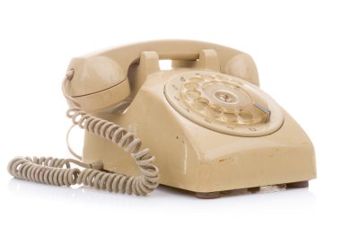 Eski ve kirli eski telefon