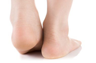 Asyalı çocuk ayak. Stüdyo vurdu.