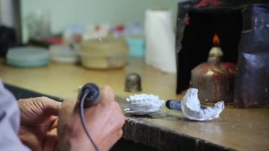 Laboratuvar için mount, takma diş diş veren şekle