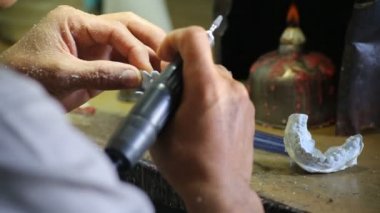 Laboratuvar için mount, takma diş diş veren şekle