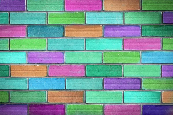 Bakgrund av colorfull brick wall konsistens — Stockfoto