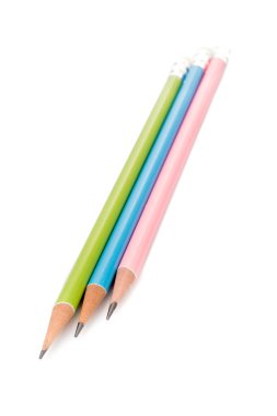 Beyaz arkaplanda kalem izole